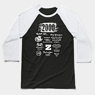 Born in 2000 Baseball T-Shirt